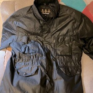 BARBOUR SAPPER Men's Waxed Cotton Jacket BritishStyle MSRP$435 BLACK